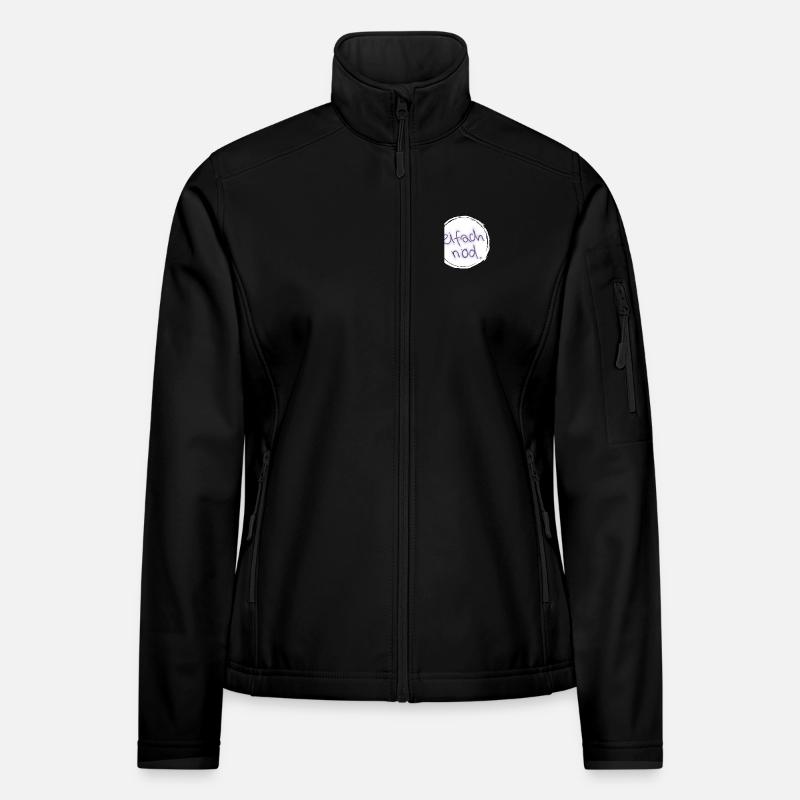 Eifach nöd. - Women's Softshell Jacket - black
