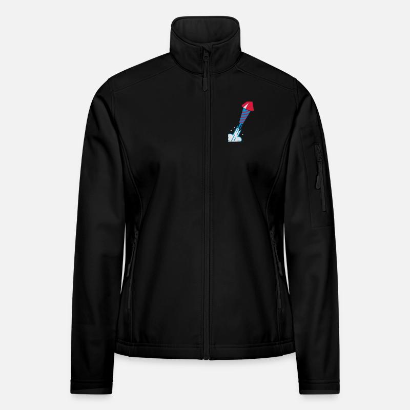 Fireworks rocket launch Women's Softshell Jacket