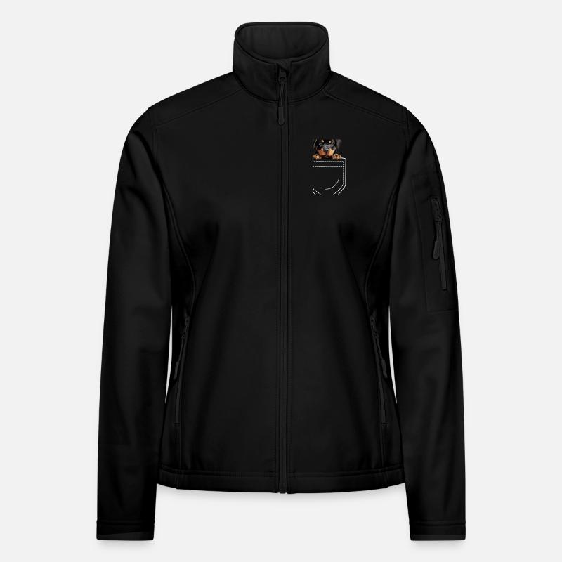 Chien Rottweiler Veste en tissu softshell Femme