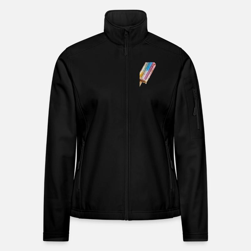 Regenbogen Eis am Stil Frauen Softshelljacke