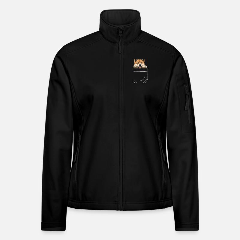 Chien Akita Veste en tissu softshell Femme