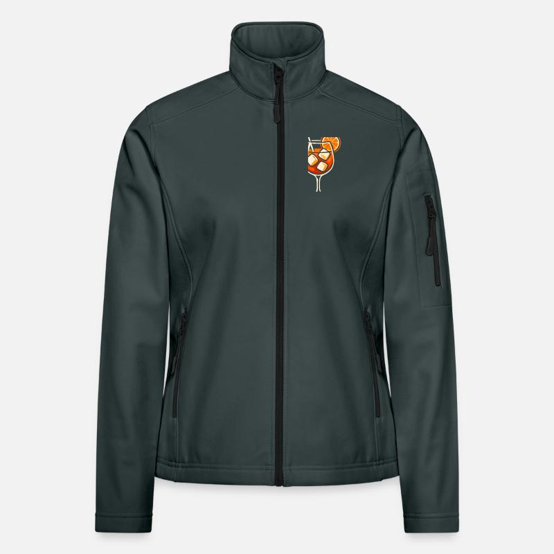 Aperoliker Aperolikerin Party Spritz Geschenkidee Frauen Softshelljacke