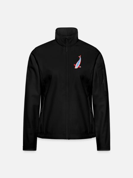 Koi - Nishikigoi - Women's Softshell Jacket - black - Front