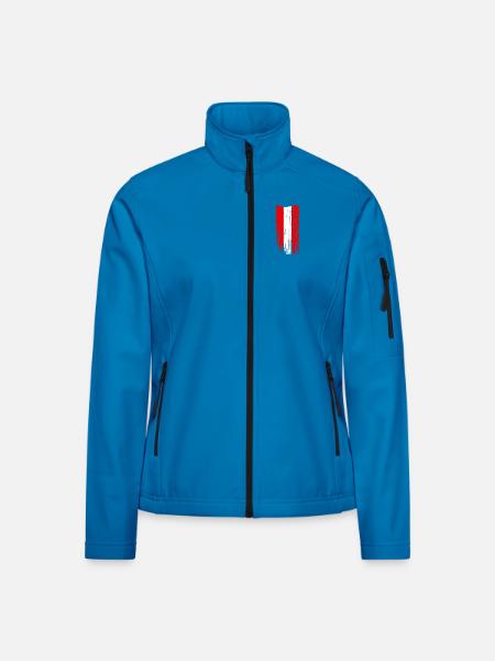 Austria Austria Flag Flag - Women's Softshell Jacket - black - Front