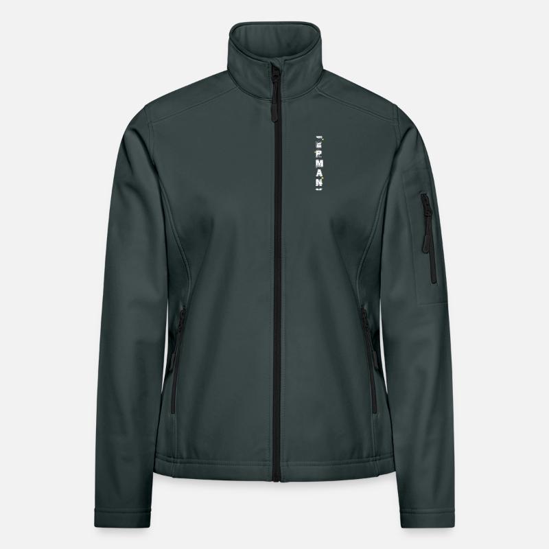 GERMANY lettering vertical Women's Softshell Jacket