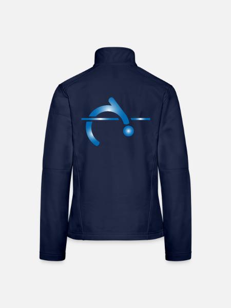 Hochsprung - Frauen Softshelljacke - Navy - Hinten
