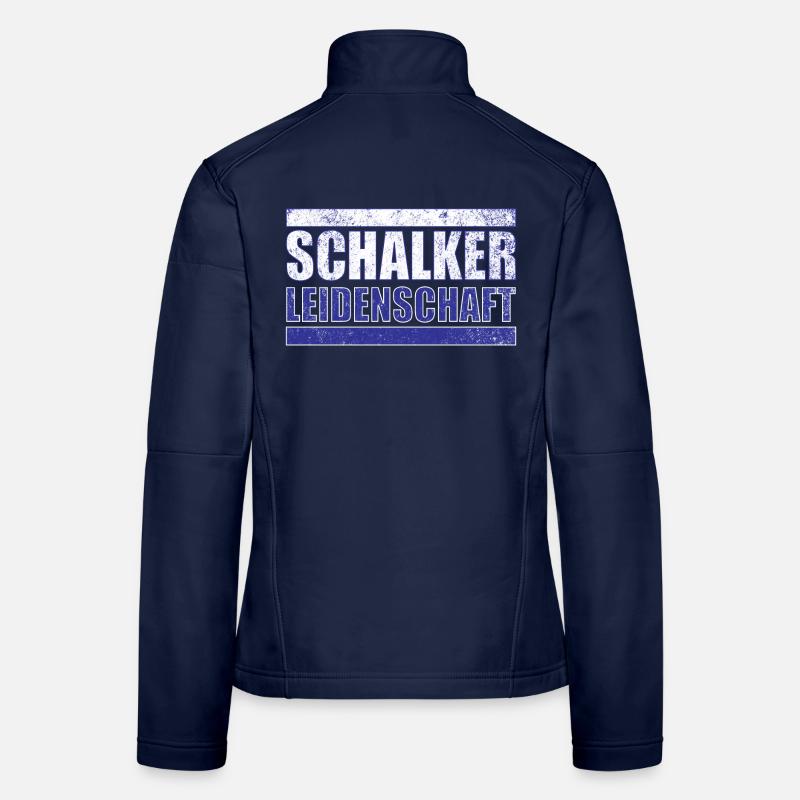 Schalker Leidenschaft - Frauen Softshelljacke - Navy