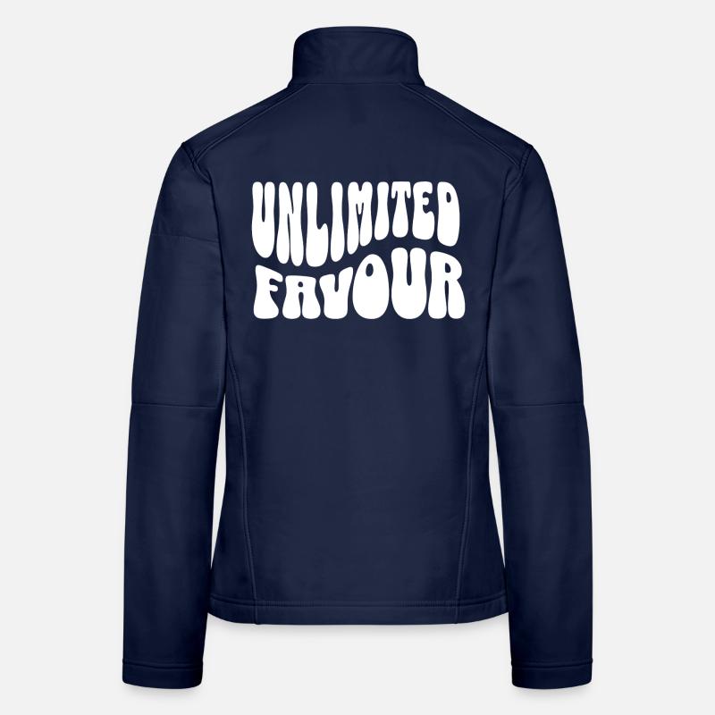 Faveur illimitée. Veste en tissu softshell Femme