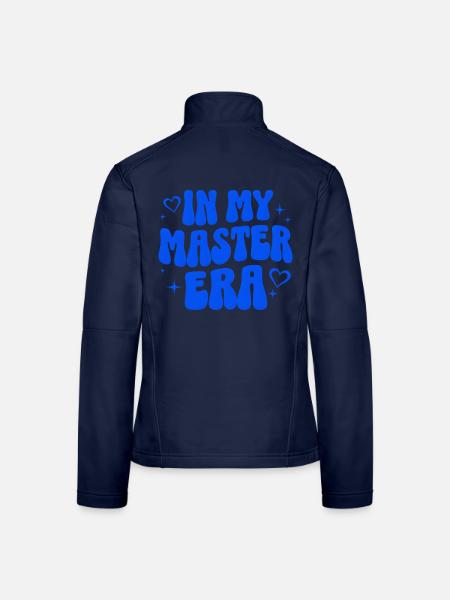 Master Abschluss Geschenk Studium Uni Absolvent - Frauen Softshelljacke - Navy - Hinten
