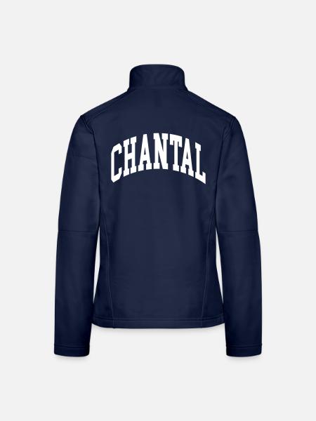 Chantal - Veste en tissu softshell Femme - bleu marine - Dos