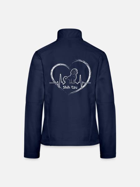 Shih Tzu Herzschlag – Vierbeinige Liebe - Frauen Softshelljacke - Navy