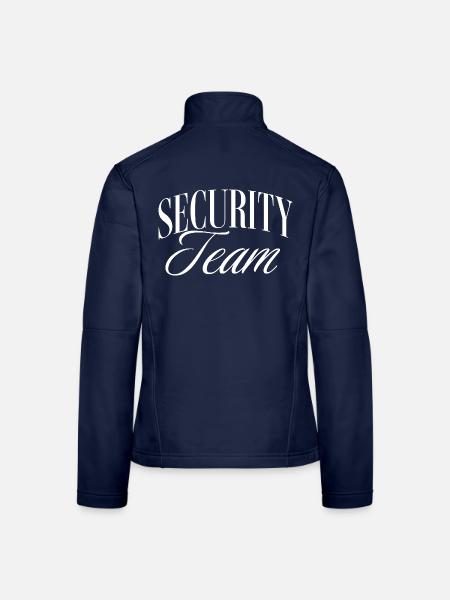 Security Team - Frauen Softshelljacke - Navy - Hinten