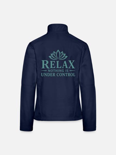 Relax Lotusblüte Control - Frauen Softshelljacke - Navy - Hinten