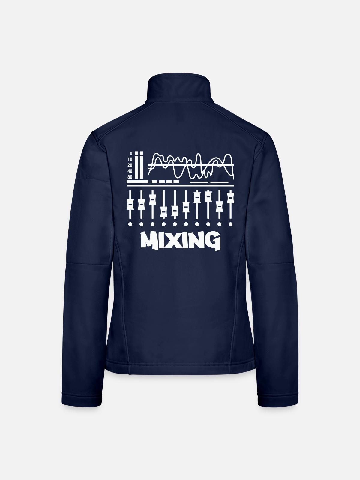 Mixing Studio Vibes - Frauen Softshelljacke - Navy - Hinten