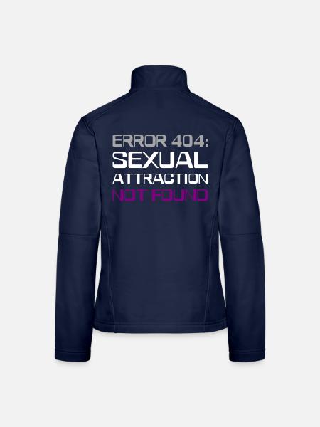 Fehler 404 asexuell - Frauen Softshelljacke - Navy - Hinten