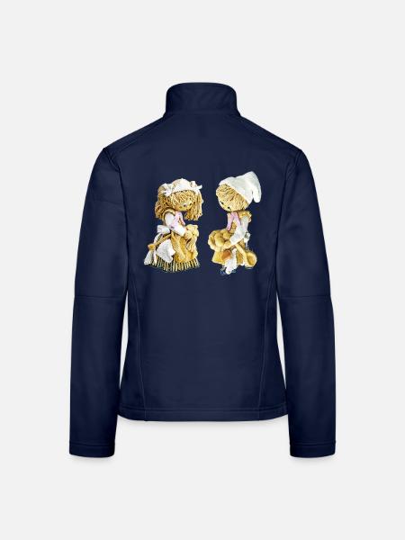 Stubenmädchen und Küchenjunge - Frauen Softshelljacke - Navy