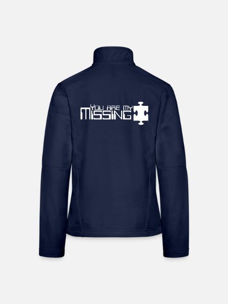 Du bist mein fehlendes Puzzleteil - Frauen Softshelljacke - Navy