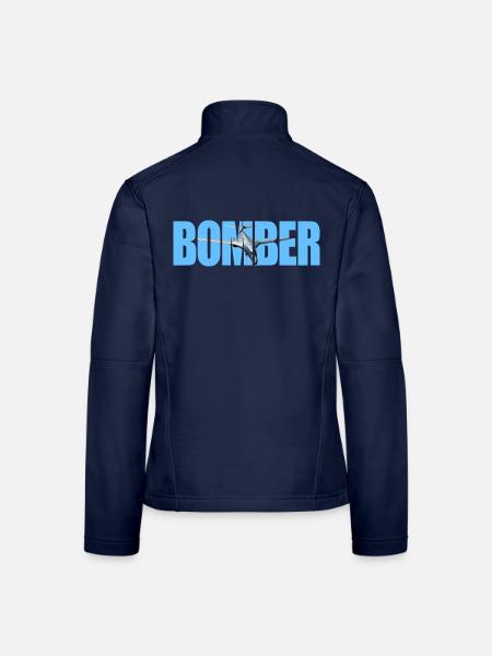 Bomber B-1B Lancer - Frauen Softshelljacke - Navy - Hinten
