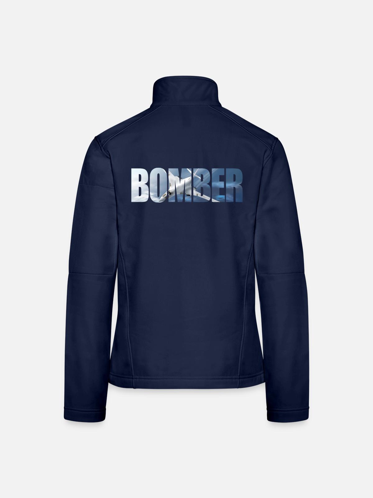 Bomber Tu-160 - Women's Softshell Jacket - navy - Back