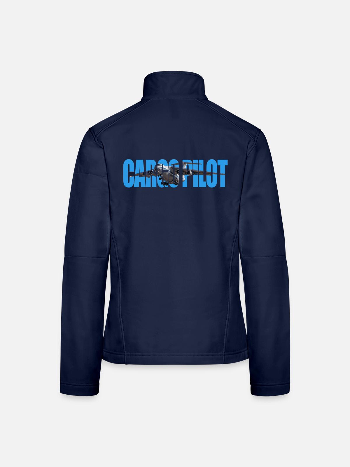 Cargo pilot IL-76 - Frauen Softshelljacke - Navy - Hinten