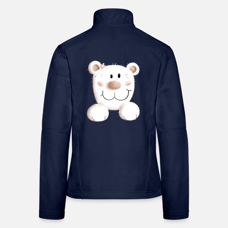 Süßer Bär I Bärchen I Teddy I Teddybär Geschenk - Frauen Softshelljacke - Navy