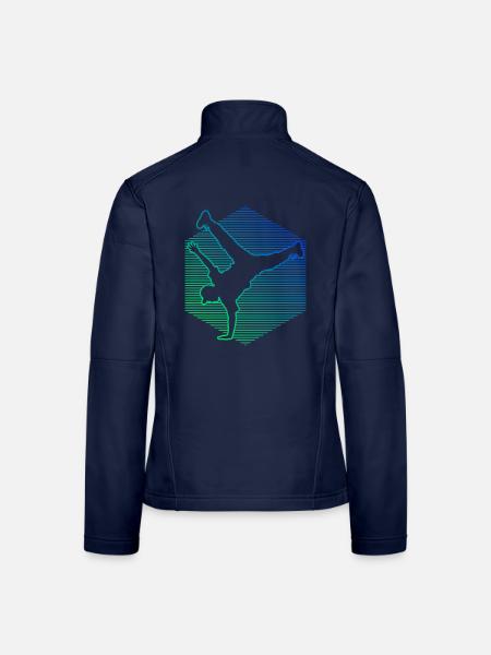 Die Hip-Hop-Tänzer und Breakdance passen zusammen - Frauen Softshelljacke - Navy