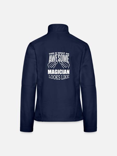 Magicien Magicien Magicien - Veste en tissu softshell Femme - bleu marine - Dos