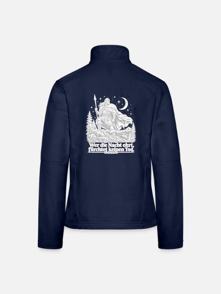 Germanischer Krieger -  Nachtwacht - Frauen Softshelljacke - Navy - Hinten