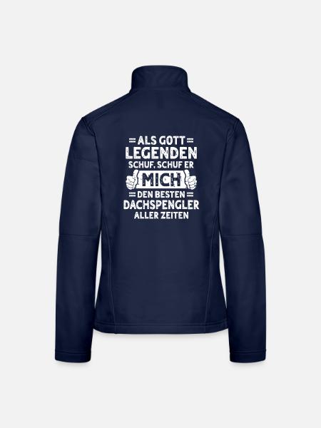 Dachspengler - Frauen Softshelljacke - Navy - Hinten