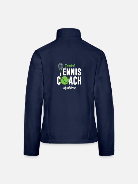 Größter Tennis-Coach aller Zeiten - Frauen Softshelljacke - Navy - Hinten