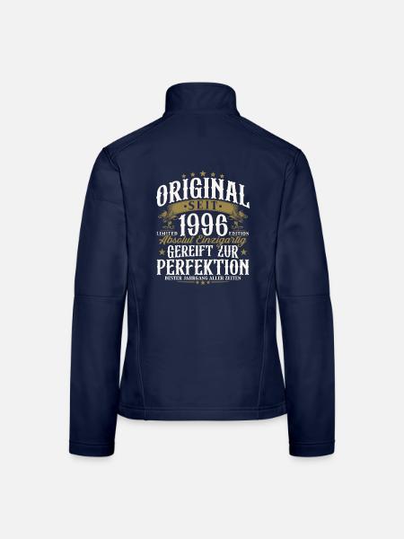 Original 1996 Jahrgang Vintage Geburtstag Geschenk - Frauen Softshelljacke - Navy