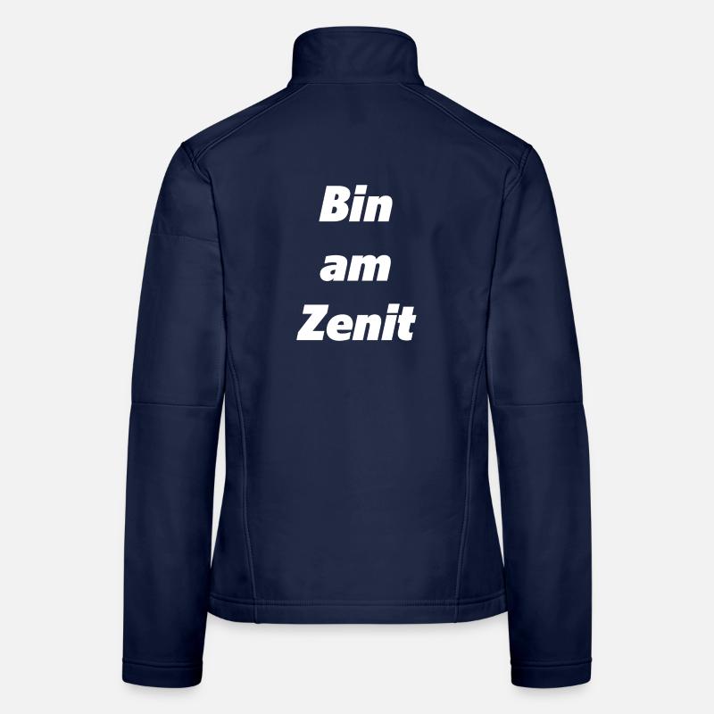 Bin am Zenit - Frauen Softshelljacke - Navy