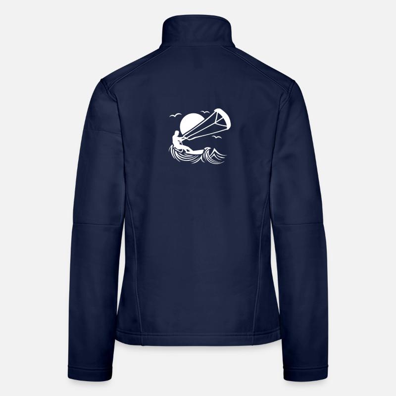 Kitesurfer - Frauen Softshelljacke - Navy