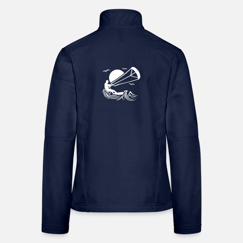 Idée cadeau kitesurfeur Veste en tissu softshell Femme