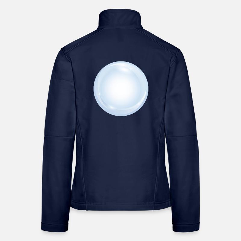 Crystal ball with delicate light reflections in pastel Women's Softshell Jacket