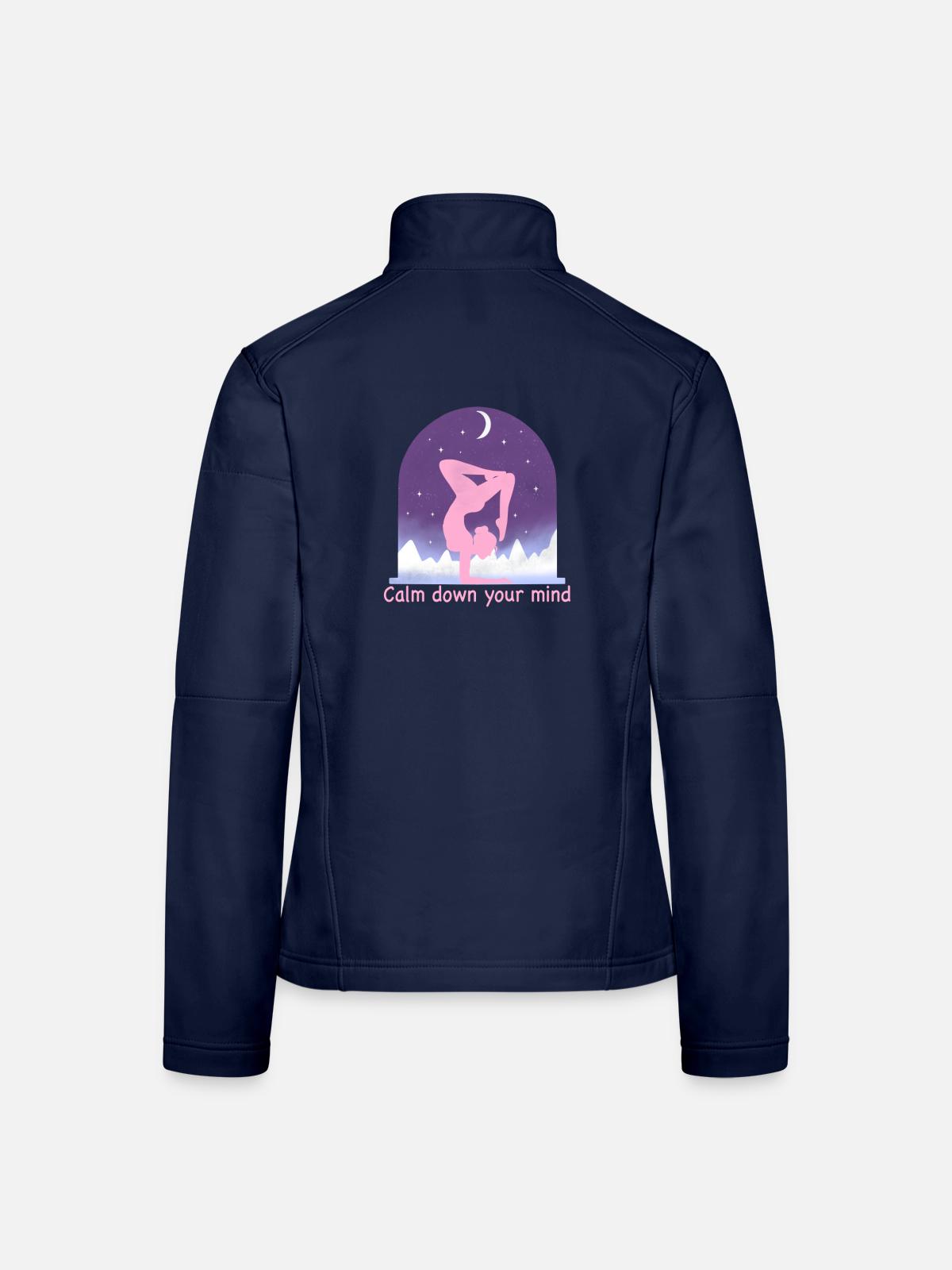 Yoga - Frauen Softshelljacke - Navy - Hinten