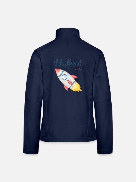 Schulkind 2022 Rakete - Frauen Softshelljacke - Navy