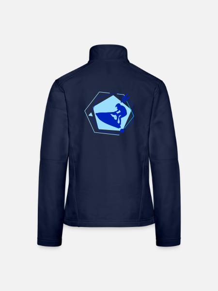Jetski - Frauen Softshelljacke - Navy - Hinten