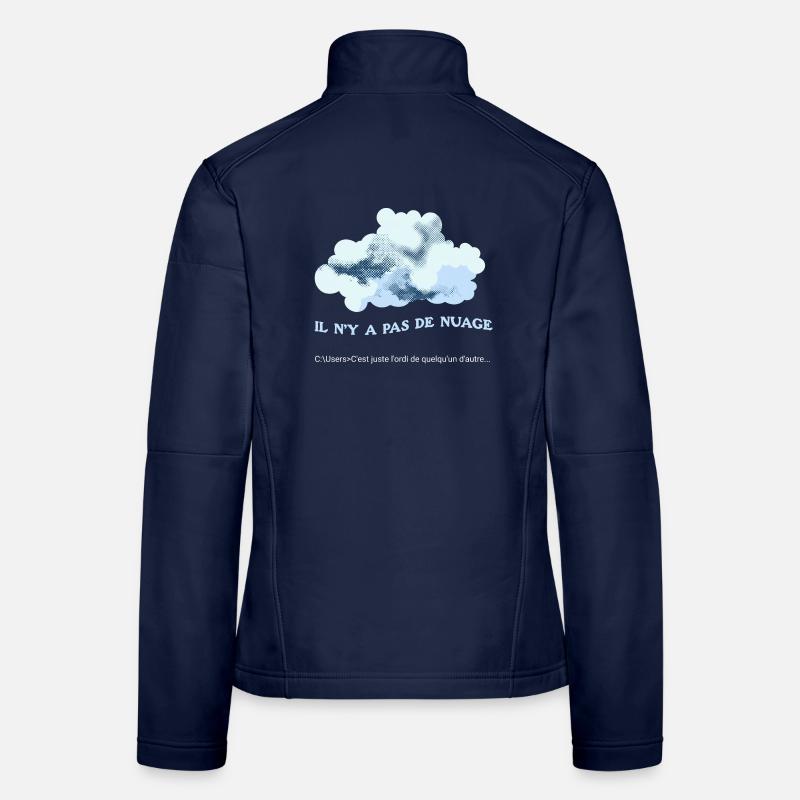 Il n'y a pas de nuage (cloud) Veste en tissu softshell Femme