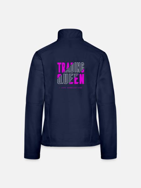 Trading Königin - Frauen Softshelljacke - Navy - Hinten