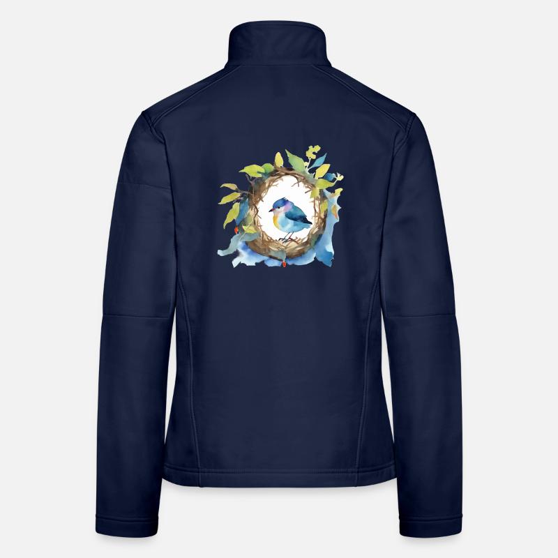 Vogel - Frauen Softshelljacke - Navy