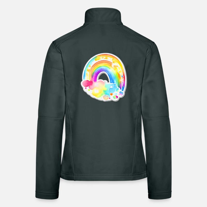 Regenbogen Frauen Softshelljacke