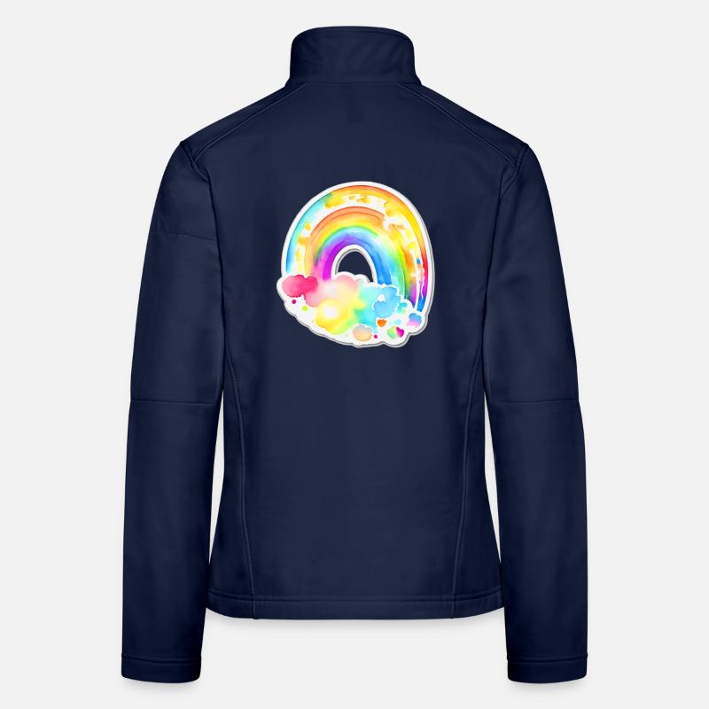 Regenbogen Frauen Softshelljacke