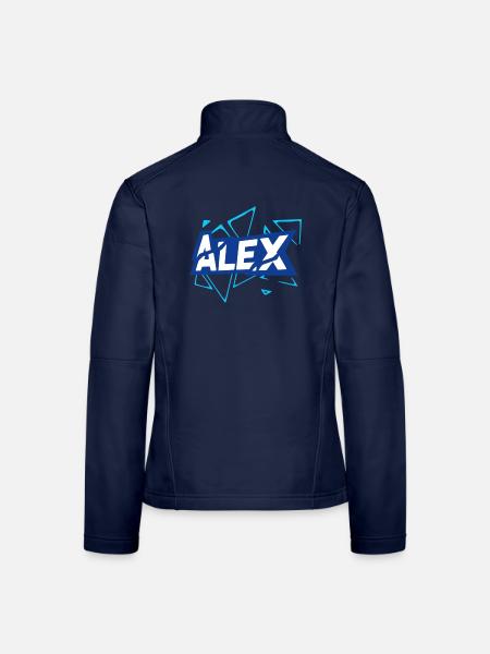 Alex - Frauen Softshelljacke - Navy - Hinten