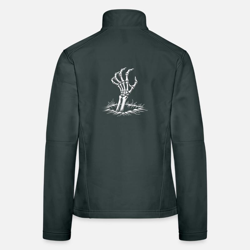 Skeleton Hand Women's Softshell Jacket
