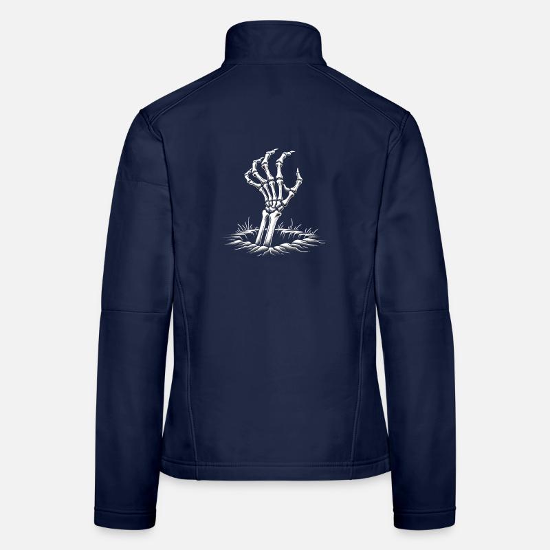 Skeleton Hand Women's Softshell Jacket