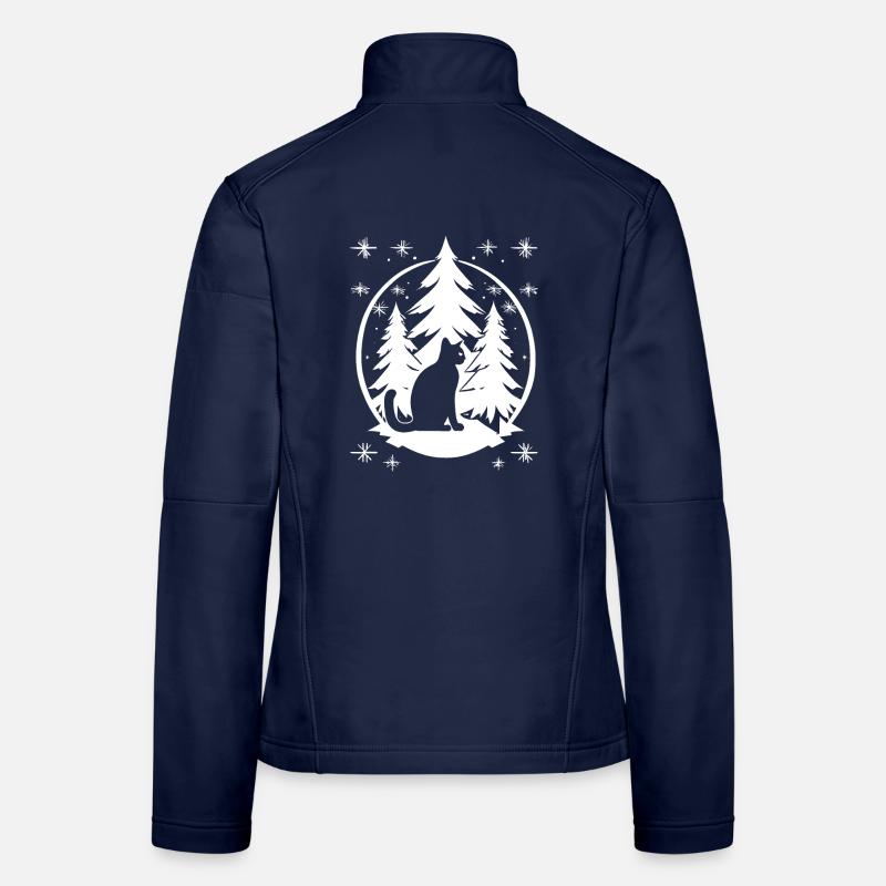 Chaton Veste en tissu softshell Femme