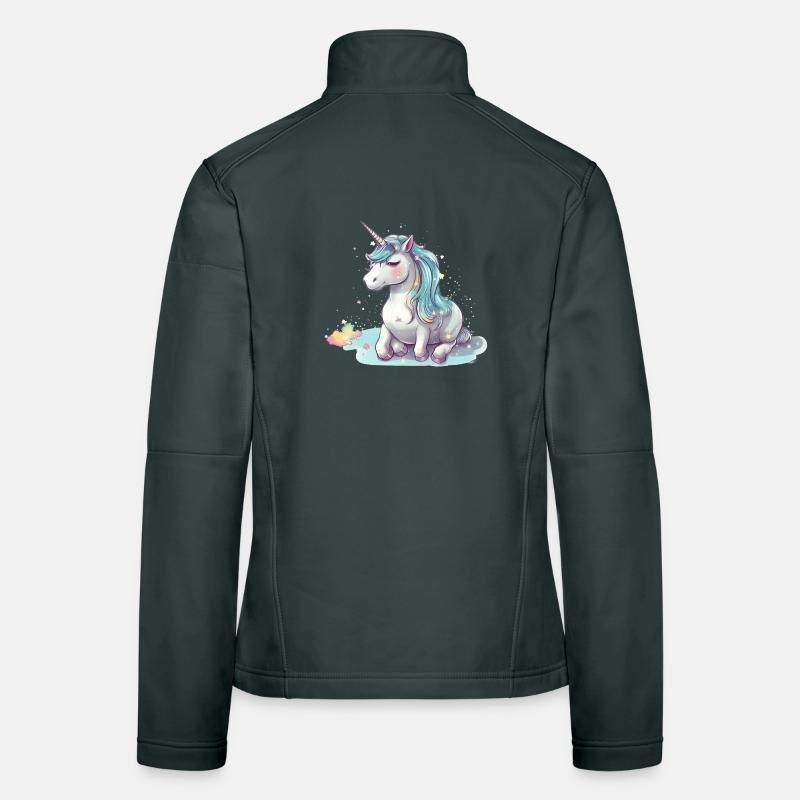 Liegendes Einhorn Frauen Softshelljacke