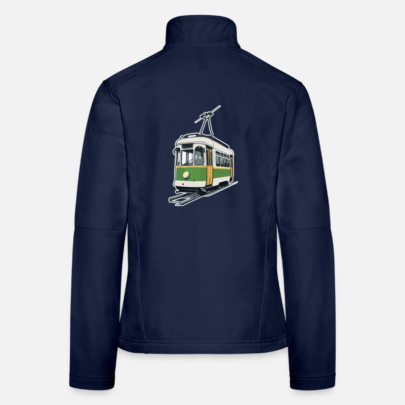 Straßenbahn Tram Bahn Frauen Softshelljacke