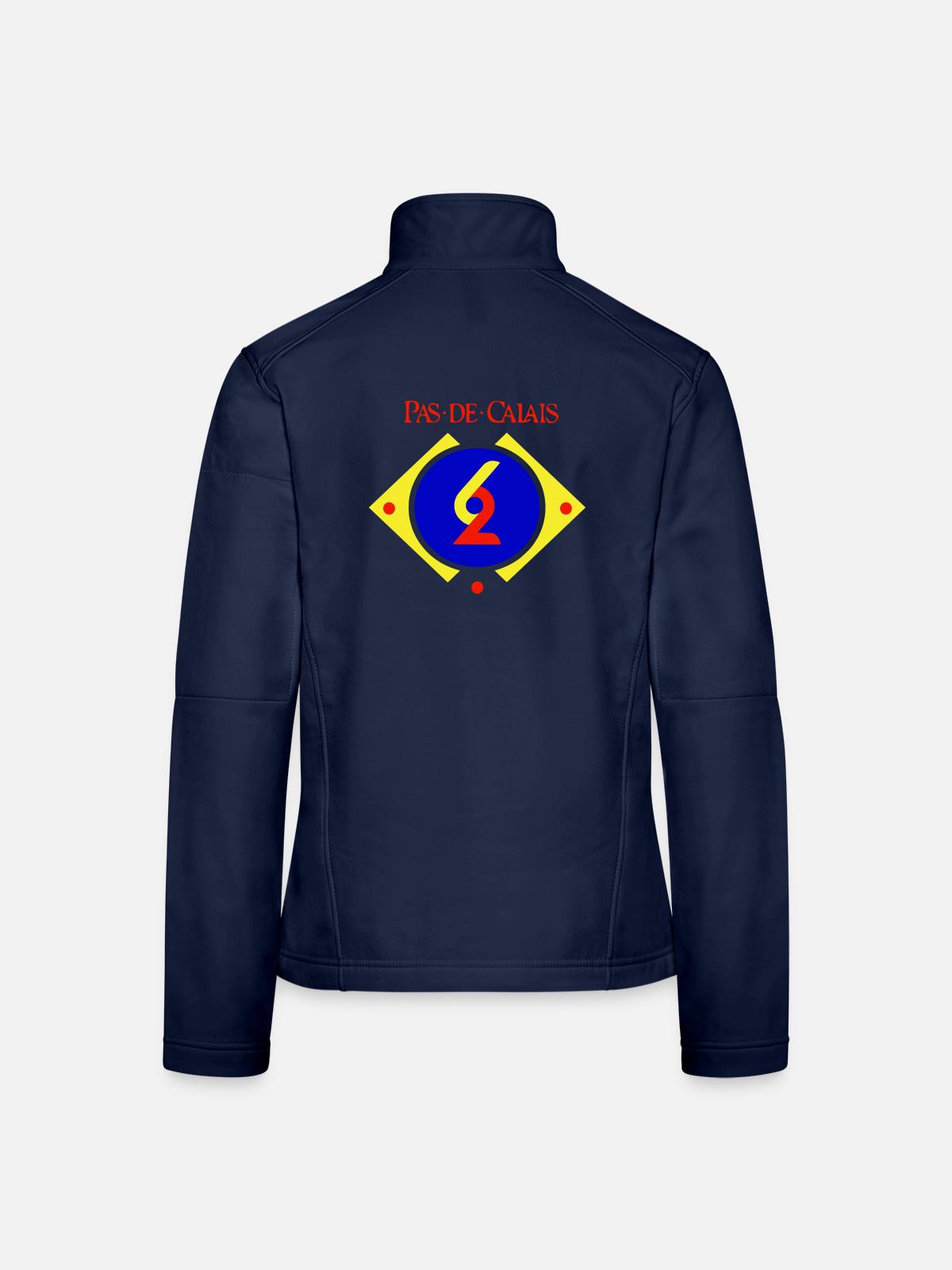 Pas de Calais - Frauen Softshelljacke - Navy - Hinten